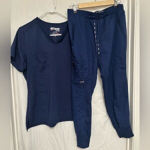 Grey's Anatomy Navy Blue Scrub Set
